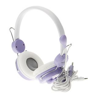 715 3.5mm High Quality Headset On ear Headphone Headset with Mic for Computer(Purple)