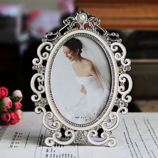 Retro Style Floral Metal Picture Frame