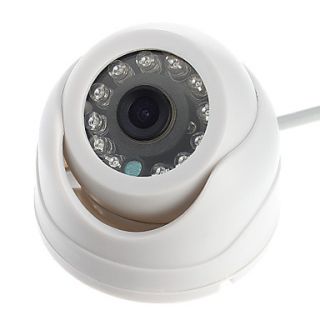 20M Mini 800TVL 12LED CCTV 1/4 CMOS Security Dome Video Camera