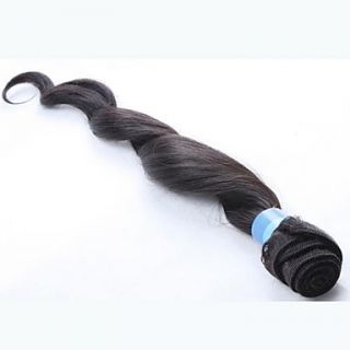 26 Inch 4Pcs Color 1B Grade 4A Indian Virgin Loose Curly Wave Human Hair Extension