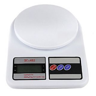 7Kg x 1g SF 400 ABS Plastic LCD Large Capacity Kitchen Digital Scale