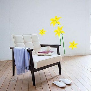 Vinyl Yellow Flower Wall Stickers Wall Decals