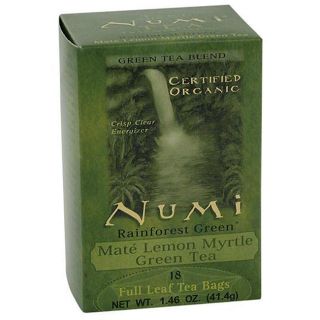 Numi 6/18ct Rainforest Green Mate Lemon Green Tea