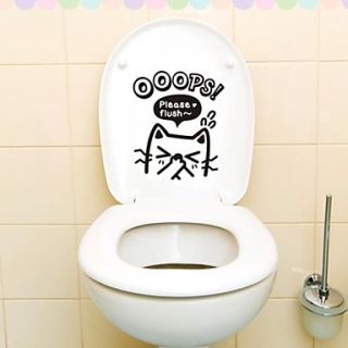 Animals Pig Toilet Posted Wall Stickers