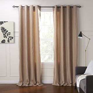 (One Pair) Modern Classic Striola Pattern Eco friendly Curtain