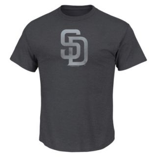 MLB Mens San Diego Padres Crew Neck T Shirt   Grey (XL)