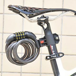 FJQXZ Cycling ABS Engineer Plastic Anti theft Black Coded Lock