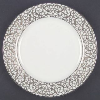American Atelier Florentine Gold Scroll Dinner Plate, Fine China Dinnerware   Go
