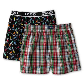 Izod 2 pk. Woven Boxers   Boys 8 20, Red, Boys