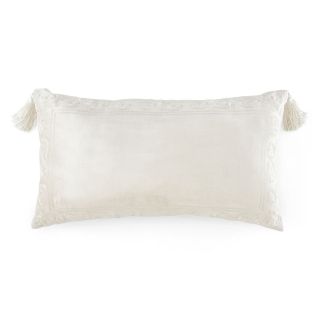 ROYAL VELVET Priscilla Oblong Decorative Pillow, White