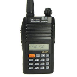 Walkie Talkie UHF 4W / VHF 5W 128CH KG 669 WOUXUN DTMF ANI VOX Alarm FM Two Way Radio IP55 Waterproof