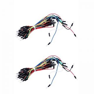 Brand new Electronic DIY 65pcs Breadboard Jumper Cable Wires (2PCS)
