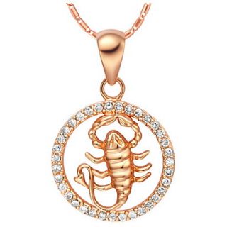Fashion Scorpion Alloy Womens Necklace With Rhinestone(1 Pc)(Gold,Silver)