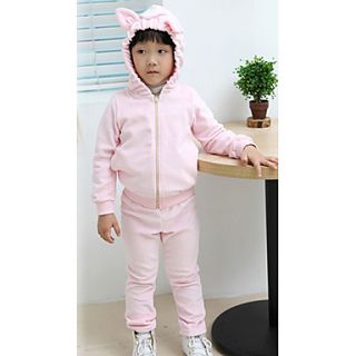 Boys Soild Color Casual Clothing Sets