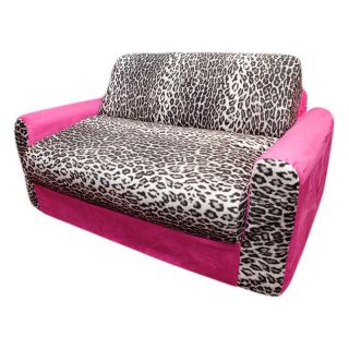 Fun Furnishings Pink Leopard Sofa Sleeper   10208