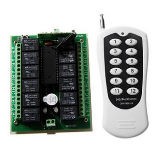 YU 12ASK100 12A 315~433MHz Wireless Remote Control Switch Security System