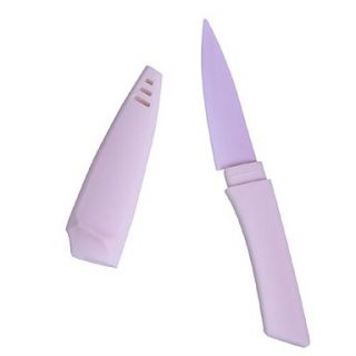 3 Paring Ceramic Knife with Sheath (Pink), Mirror Blade