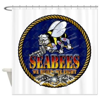  US Navy Seabees Lava Glow Shower Curtain  Use code FREECART at Checkout