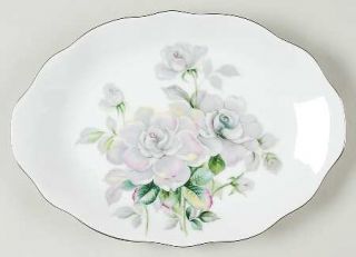 Bellaire Juliana (Scalloped) 12 Oval Serving Platter, Fine China Dinnerware   G