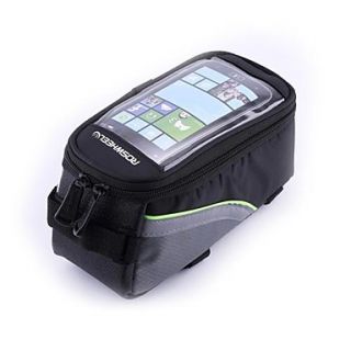 Cycling Polyester Transparent PVC Waterproof Damping Bicycle Tube Touch Screen Mobile Phone Bag