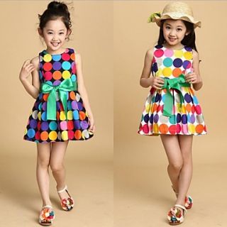 Girls Color Dot Dress