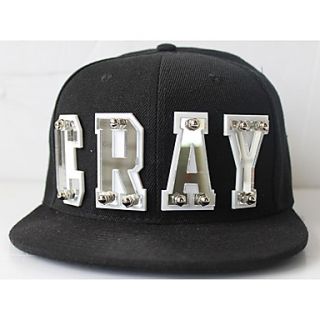 Unisex Crystal Alphabet Double deck Bassball Cap