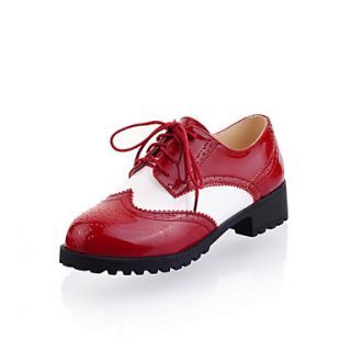 Leatherette Womens Low Heel Comfort Oxfords Shoes (More Colors)
