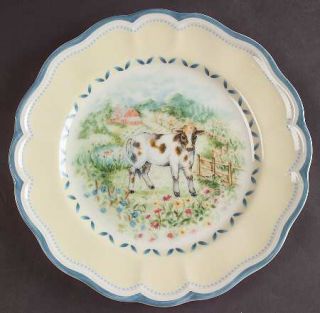 Lenox China Provencal Garden Salad Plate, Fine China Dinnerware   Farm Animal Mo
