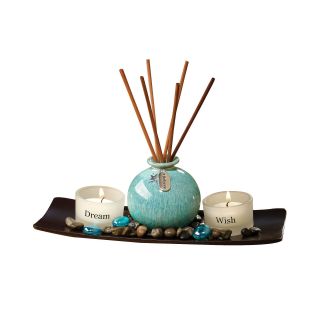 Sentiment Reed Diffuser Tray, Turquoise