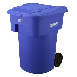 Roto Industries Waste Containers   32 1/2 X25 1/2 X44   Royal Blue   Royal Blue