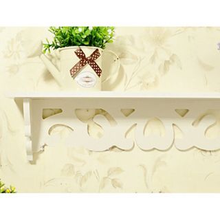 Korean Pure White Country Style Household Hollowed out Shelf