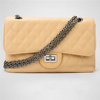 N PAI Womens Fashion Rhombus Pattern Chain Bag(Khaki)43
