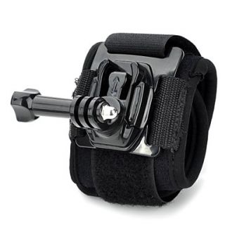 TOZ TZ GP123 New Arm Bands Wrist Strap with Mount basesLong Screws for GOPRO HERO 3 / 3 / 2 / 1 black