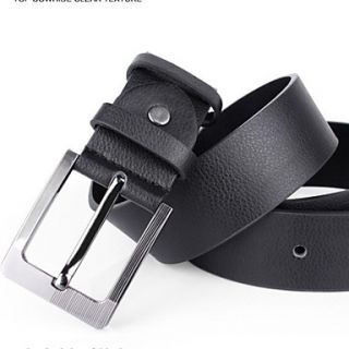 Mens Luxurious Leather Pin Buckle Belt 2 Colors