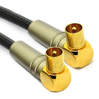 C Cable HDTV Coaxial Cable M/M Gray(0.75M)