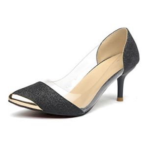 Leatherette Womens Stiletto Heel Cap toe Pumps/Heels Shoes (More Colors)