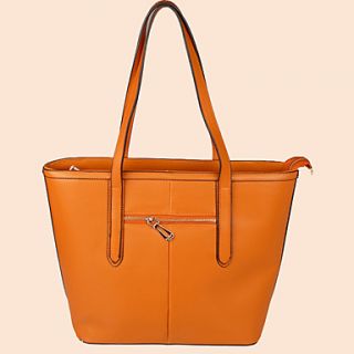 XIUQIU Womens Elegant Leather Tote Bag(Brown)