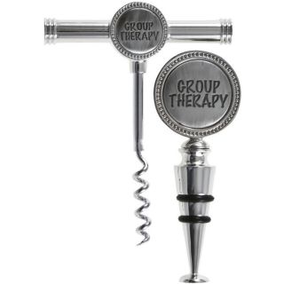Group Therapy Corkscrew & Wine Stopper Set