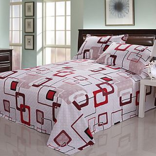 SINUOER Crash Three Piece Bedclothes Geometry(Screen Color)