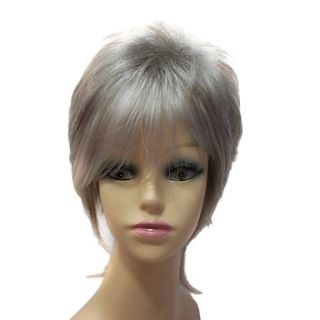 Capless Synthetic Fluffy Short Straight Synthetic Hair Full Wig For Sexy Women