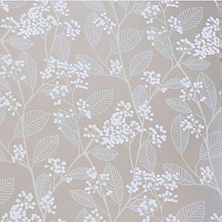 Minimalism Classic Gone With the Wind Light Grey Floral Window Film