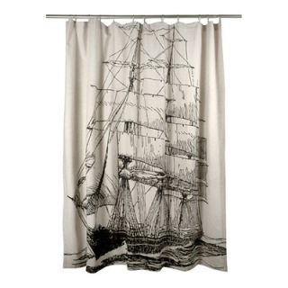 Thomas Paul Ship Shower Curtain SC0566 BLK