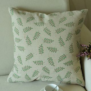 Country Classic Fresh Style Leaves Pattern Decorative Pillow With Insert