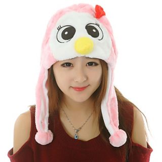 Unisex Lovely Pink Penguin Warm Fuzzy Kigurumi Aminal Beanie