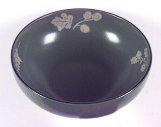 Mikasa Country Walk Soup/Cereal Bowl, Fine China Dinnerware   Green Rim W/Acorns