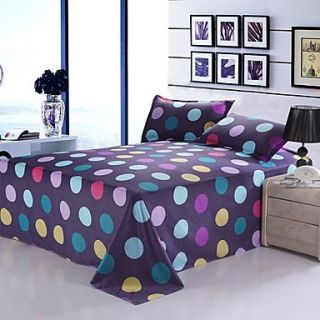 Mainstream Colorful Polka Dots Crushed Velour Small 3 PCS Set Bedding