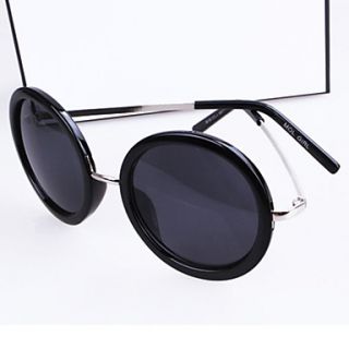 Helisun Womens Europe Vintage Round Shape Sunglasses 708 1 (Black)