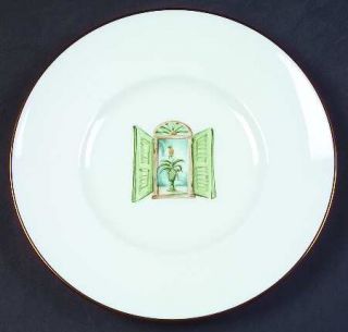 Lenox China Colonial Shutter Accent Salad/Dessert Plate, Fine China Dinnerware  