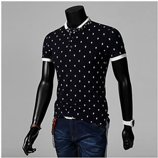 ZZT Collar Stitching MenS Polo Shirt