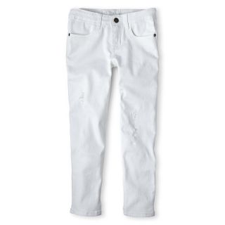 ARIZONA Color Cropped Jeans   Girls 6 16 and Plus, White, Girls